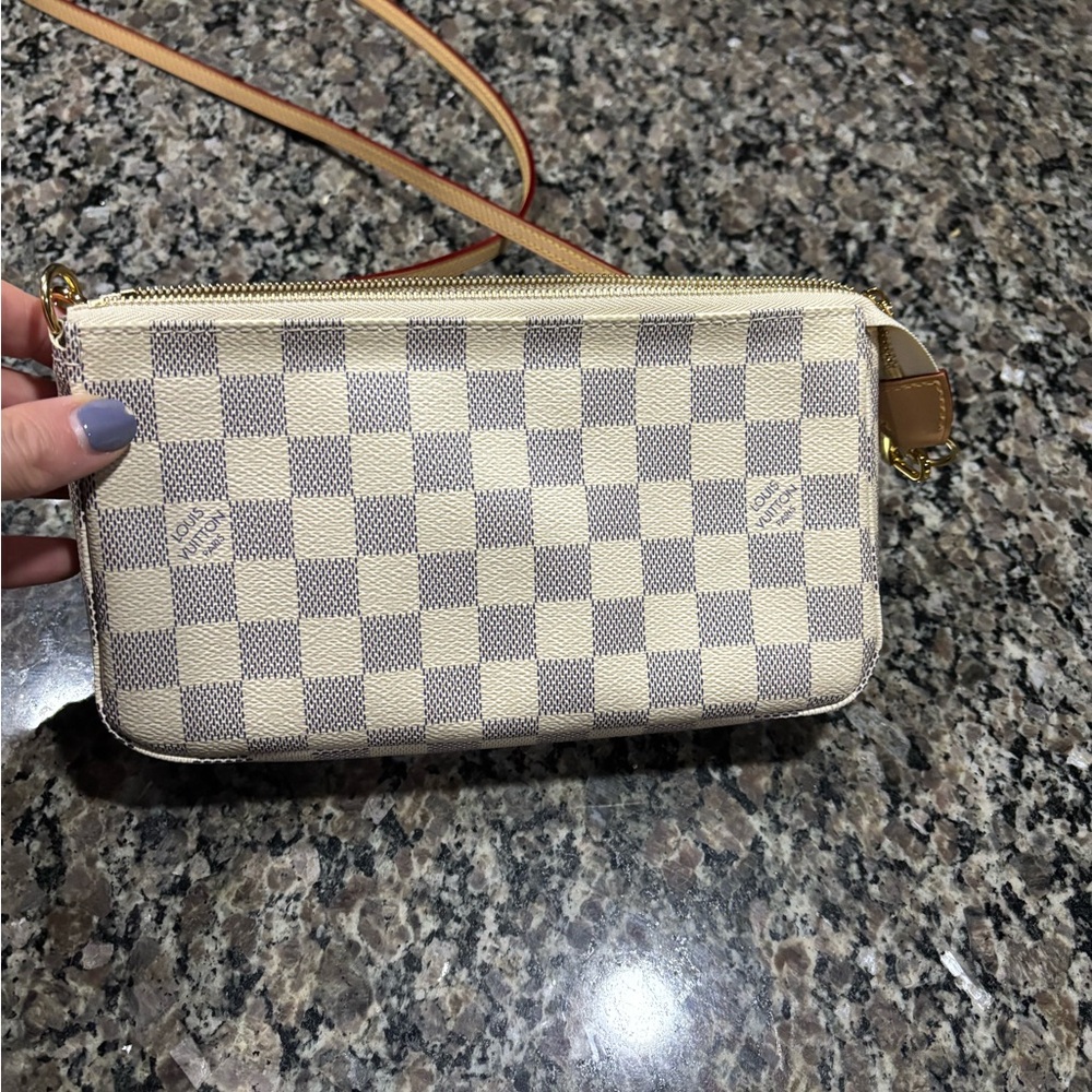 Louis Vuitton Damier Azur Pochette Pouch